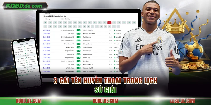 3 cái tên huyền thoại trong lịch sử giải