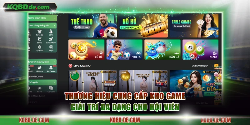 Thương hiệu cung cấp kho game giải trí đa dạng cho hội viên