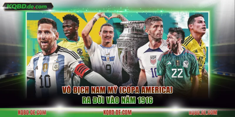 Vô địch Nam Mỹ (Copa America) ra đời vào năm 1916